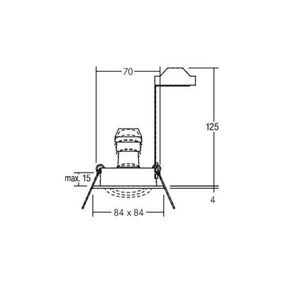Brumberg Leuchten Einbau-Strahler mattnickel ONE-FOR-ALL, ohne FA 00211115