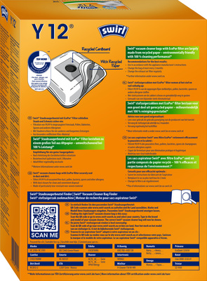 Swirl Staubbeutel für übrige Marken Y 12 EcoPor VE4