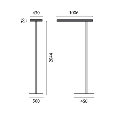 Performance in Light LED-Stehleuchte LF veränderbar DALI 8720761105910