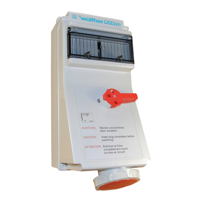 Walther Werke Wandsteckdose 63A 5P 230V 9h IP67 AL169509TS