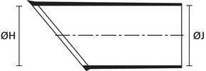 HellermannTyton Schrumpfformteil Stecker abgewinkelt 1154-4-GW24-PO-X-BK