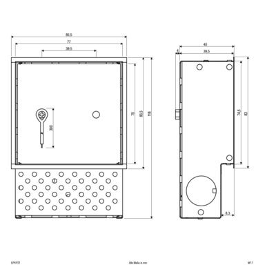 EVN Lichttechnik Metall-Einputztopf verzinkt EPK P21