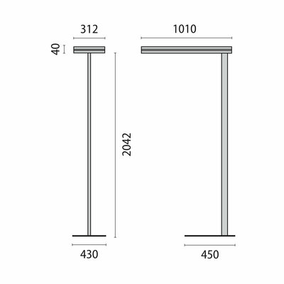 Performance in Light LED-Stehleuchte 4000K tageslichtabh., BWM 8740761138411