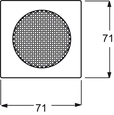 Busch-Jaeger Zentralscheibe schwarz mt f.EB-Lautsprecher 8253-775