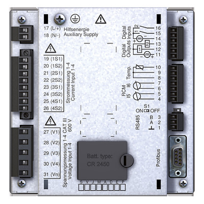 Janitza Electronic Spannungsqualitäts-Analys. 48-110VAC/24-150VDC UMG 512 #5217003