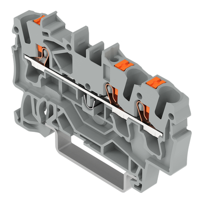 WAGO GmbH & Co. KG 3-Leiter-Durchgangsklemme 2,5qmm, grau 2202-1301