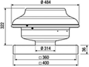 Maico Radial-Dachventilator DN 315 EHD 31