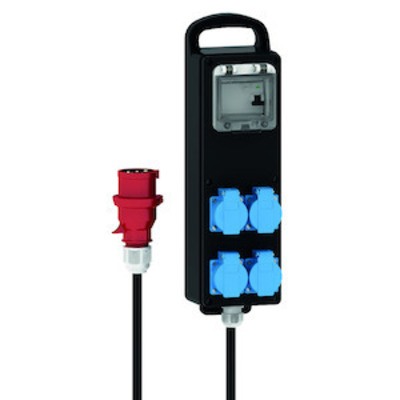 Bals Elektrotech. Vollgummi-Verteiler mit FI 53213