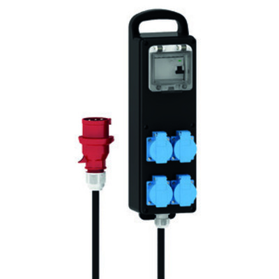 Bals Elektrotech. Vollgummi-Verteiler mit FI 53213