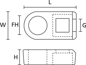 HellermannTyton Befestigungssockel Natur LKM PA66 NA 100