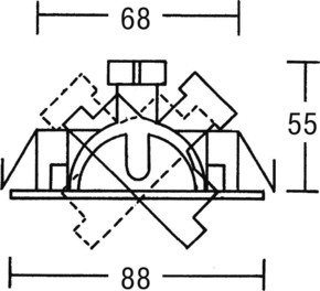 Brumberg Leuchten NV-Einbaustrahler GX5,3 50W chr 00196302