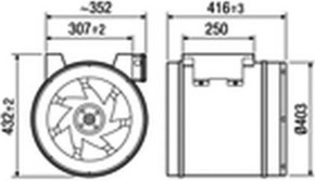 Maico Diagonal-Ventilator EDR 40