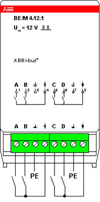 ABB Stotz S&J Binäreingangsmodul BE/M4.12.1