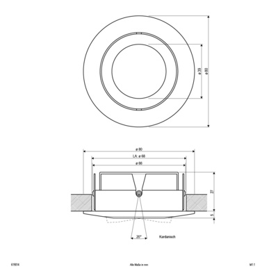 EVN Lichttechnik NV-Einbauleuchte 50W 12V GX5,3 619 014