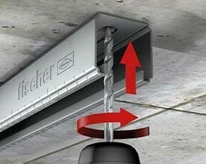 Fischer Deutschl. Montageschiene FLS 17/1.0 - 2m