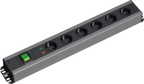 Bachmann Handwerkerleiste 6-fach ÜSS m.Schalter 2m Zu 300.011
