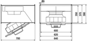 Maico Kanalventilator EC-Motor,1Ph,600x350 DPK 31 EC