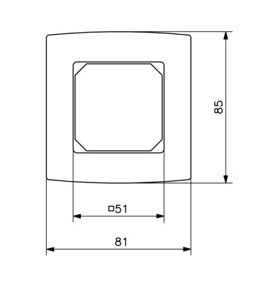 Alre-it Abdeckung 50x50mm alre-Rah,pws,RAL1013 JZ-090.910