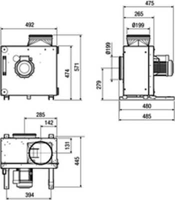 Maico Schallgedämmte Abluftbox AC Modell neu DN200 EKR 20-2