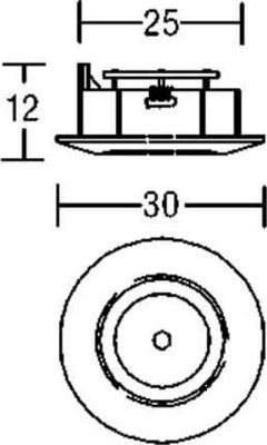 Brumberg Leuchten LED-Lichtpunkt 1xLED 1W wws 0P3654WW