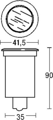 Brumberg Leuchten LED-Bodeneinbauleuchte 1xLED 1W wws 0P3817WW