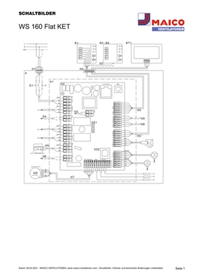 Maico Raumluft-System m.Vorheizregister WS 160 Flat KET