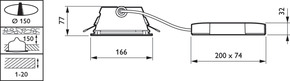 Philips Lighting LED-Downlight 3000K DN460B LED #79319700