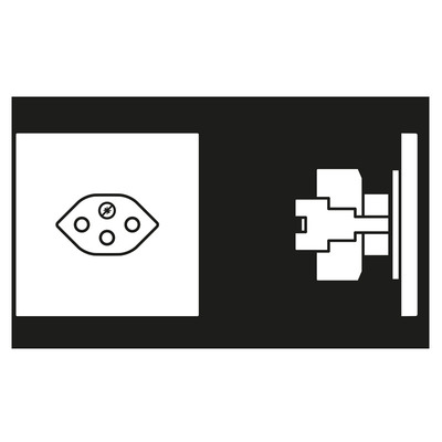 Jung Steckdose Schweizer Norm Typ 13, 10A, 250V ES 1520-13 SEV