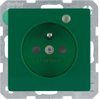 Berker Steckdose gn samt Kontroll-LED 6765096013