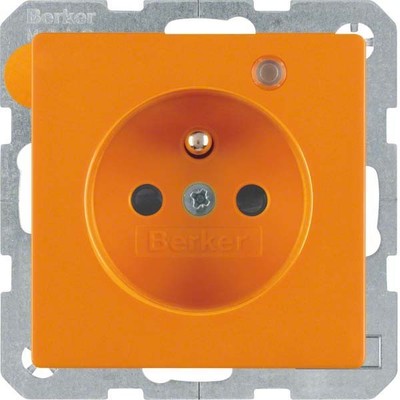 Berker Steckdose or samt Kontroll-LED 6765096014