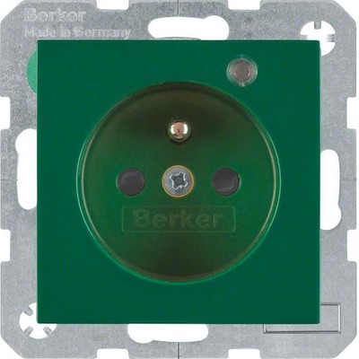 Berker Steckdose gn/gl Kontroll-LED 6765098913