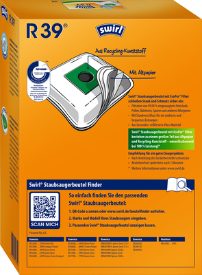 Swirl Staubbeutel für Rowenta R 39 EcoPor VE4