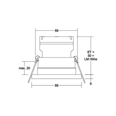 Brumberg Leuchten Einbaumodul rund 37015420