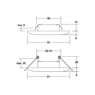 Brumberg Leuchten LED-Einbaudownlight 230V rund 38371073