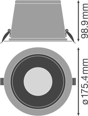 Ledvance LED-Downlight HCL Zigbee, 2700-6500K BIOHCLDLDN150ZB20WTW
