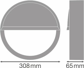 Ledvance Abdeckring SF BLKH EYELID300 BK