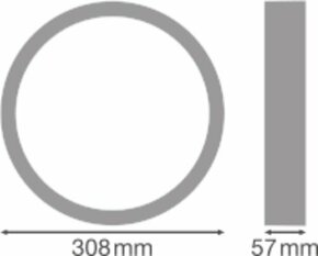 Ledvance Abdeckring SF BLKH RING 300 WT