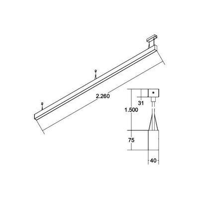 Brumberg Leuchten LED-Pendel-Profilleuchte TW, 2264mm 77244698