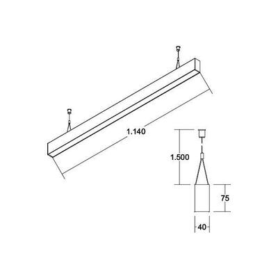 Brumberg Leuchten LED-Pendel-Profilleuchte TW, i/d 77333088