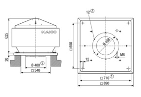 Maico Radial-Dachventilator mit EC-Motor MDR 40 EC