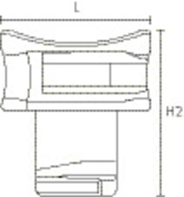 HellermannTyton Befestigungselement für Alu-Profile ACFM4W8P #151-03176