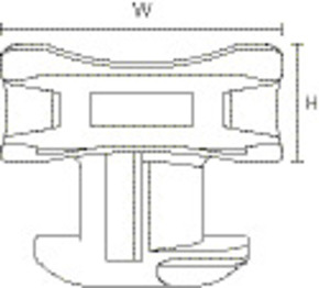 HellermannTyton Befestigungselement für Alu-Profile ACFM7W10 #151-03246