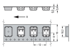 WAGO GmbH & Co. KG SMD-Leiterplattenklemme 0,5 mm² 2059-302/998-403