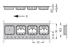 WAGO GmbH & Co. KG SMD-Leiterplattenklemme 0,5 mm² 2059-303/998-403