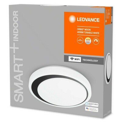 Ledvance LED-Deckenleuchte WiFi, TW, schwarz SMART+#4058075486386