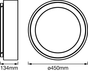 Ledvance LED-Deckenleuchte WiFi, TW, grau SMART+#4058075486584