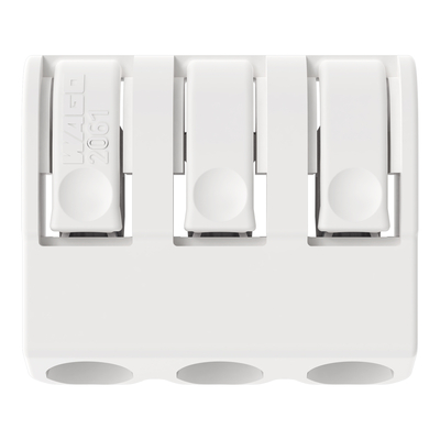 WAGO GmbH & Co. KG THR-Leiterplattenklemme Drücker,1,5 mm²,weiß 2061-1603/998-404