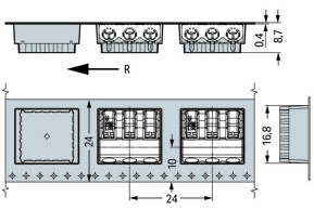 WAGO GmbH & Co. KG THR-Leiterplattenklemme Drücker,1,5 mm²,weiß 2061-1643/998-404