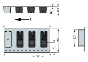WAGO GmbH & Co. KG SMD-Leiterplattenklemme Drücker,1,5mm²,sw 2061-621/998-404