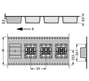 WAGO GmbH & Co. KG SMDThroughBoard-Leiterplk. 0,75 mm² 2070-453/998-406